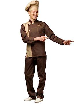 Костюм повара мужской: китель КП-11-10, брюки БРМ-1-1, колпак ГУ-23