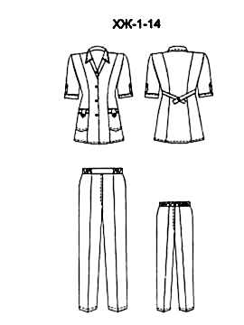 Халат женский для техперсонала модель ХЖ-1-14