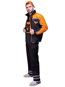 Костюм мужской рабочий: куртка модель К-1-6-6, полукомбинезон модель ПК-1-3 - производство Беларусь