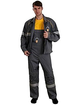 Костюм мужской рабочий: куртка К-1-1-5, полукомбинезон ПК-11