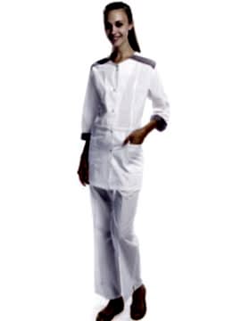 Костюм женский для врача: халат ХЖ-15-8 и брюки БРЖ-1-1
