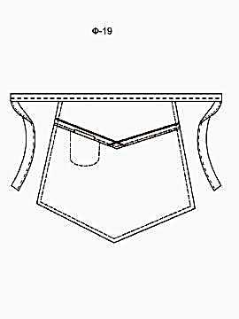 Фартук без нагрудника модель Ф-19