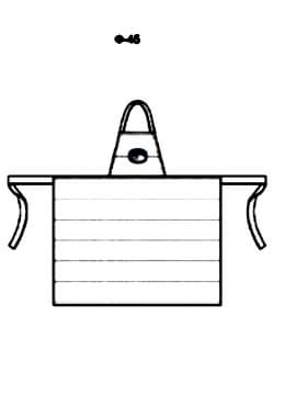 Фартук утепленный с нагрудником модель Ф-45