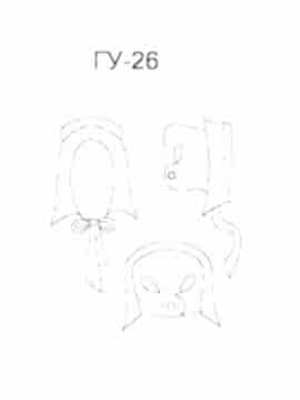 Головной убор медсестры модель ГУ-26