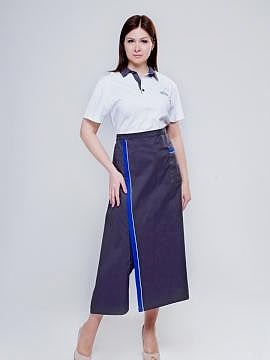 Костюм официанта: рубашка поло Ж-2-4 и фартук Ф-30