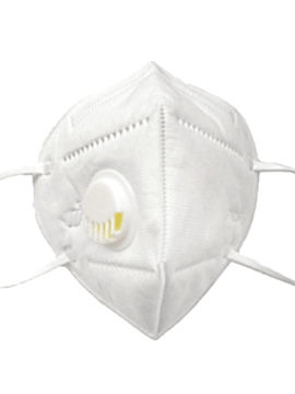Маска респираторная 6-ти слойная с клапаном (белая)