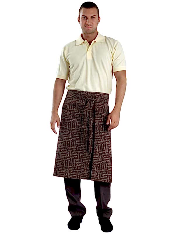 Костюм мужской официанта: рубашка-поло, фартук Ф-30-2, брюки БРМ-3