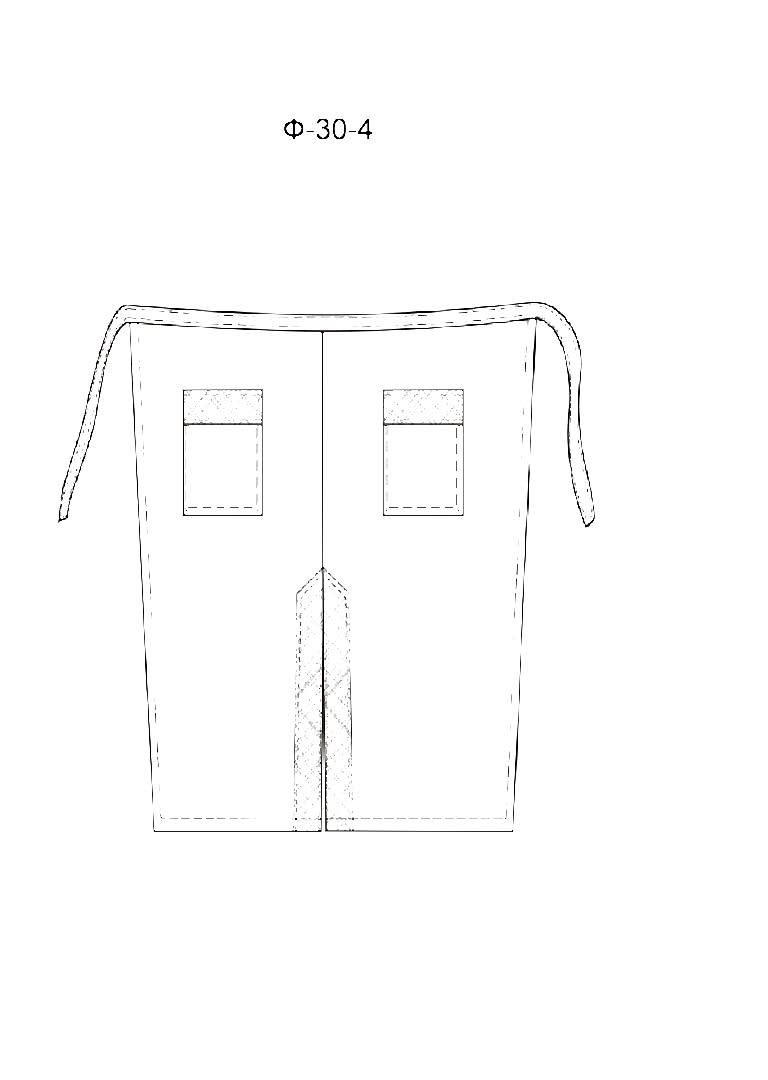 Фартук без нагрудника модель Ф-30-4