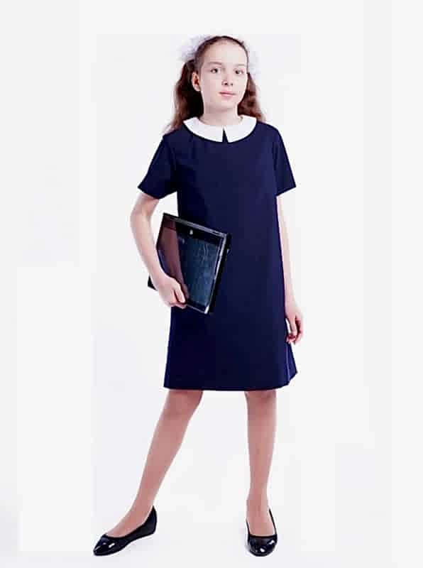 Платье школьное для девочки старшей школьной группы линейка гимназии «Лидер»