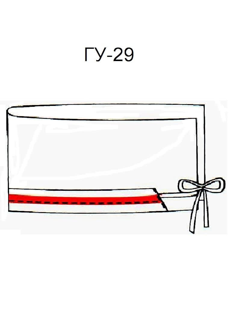 Головной убор медсестры модель ГУ-29