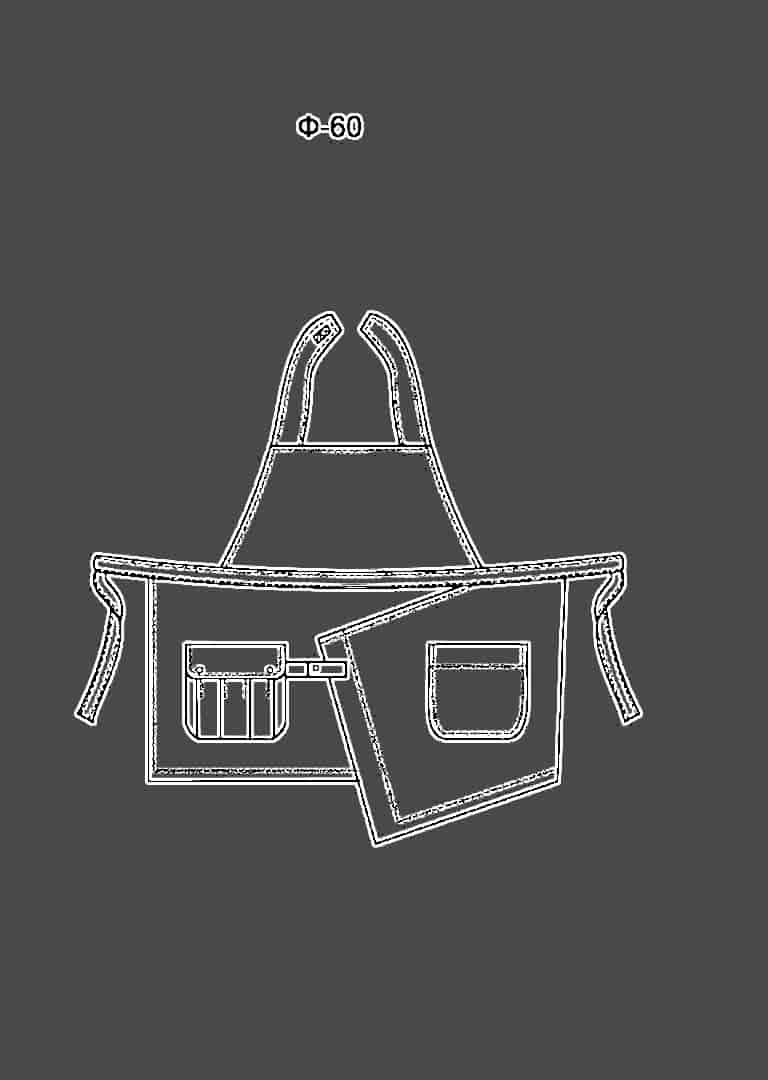 Фартук с нагрудником модель Ф-60