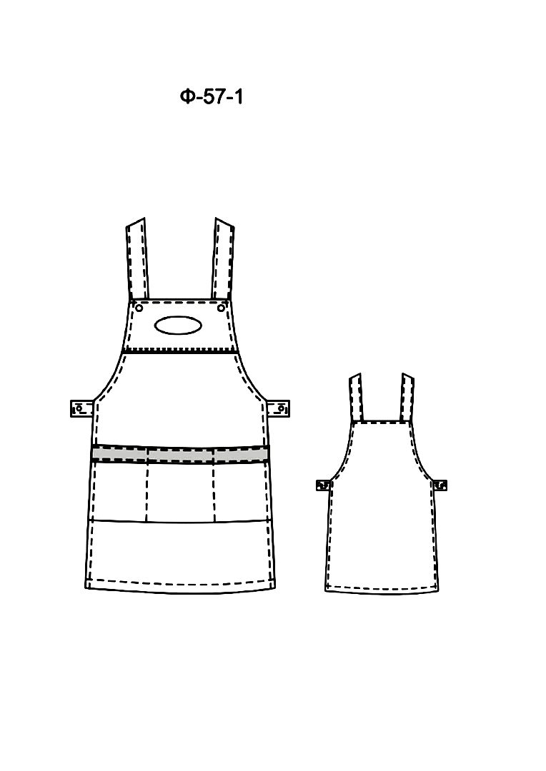 Фартук-сарафан модель Ф-57-1